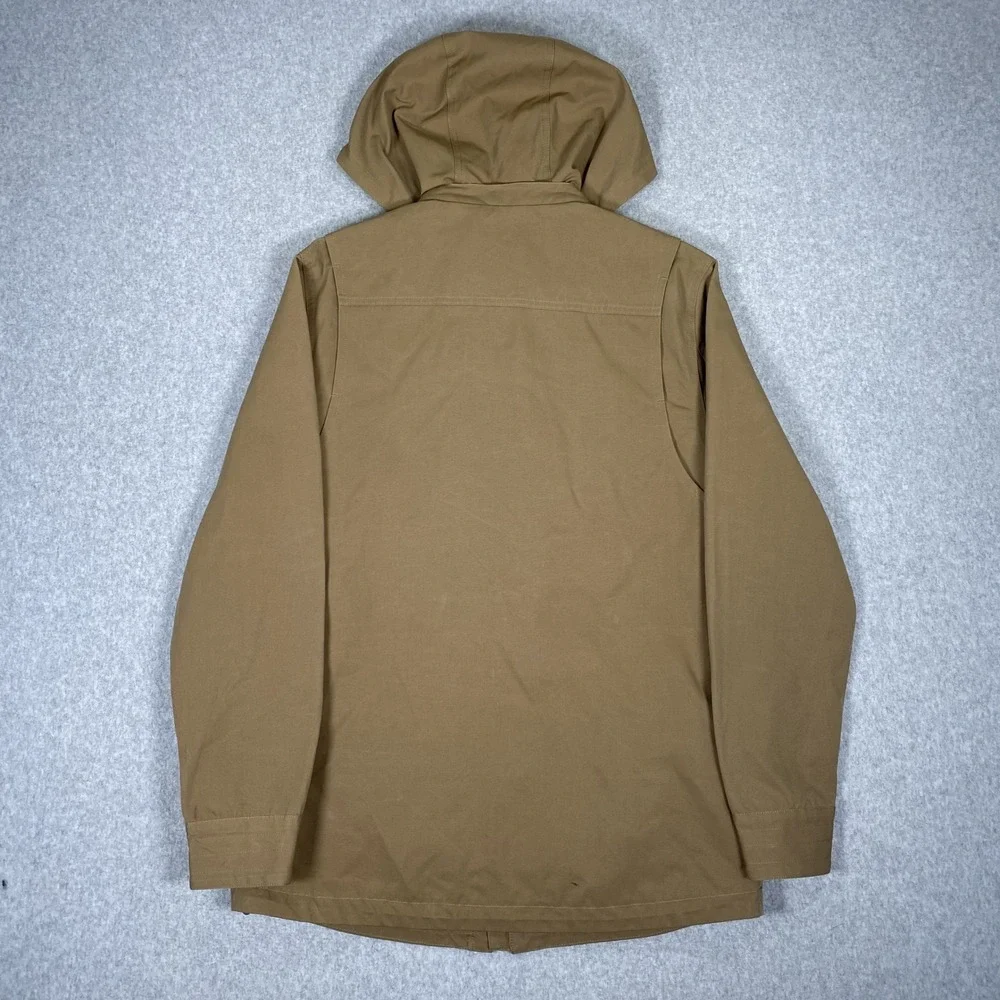 Thorogood Field Jacket Mens MD Tan Hooded Utility Multi-Pocket Workwear Coat